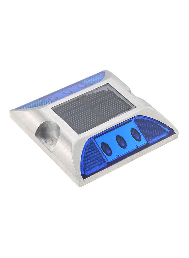 6-LED Solar Powered Energy Driveway Lamp Blue