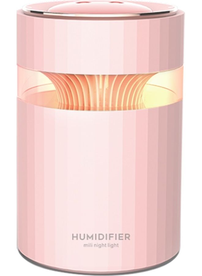 Dual Mist Humidifier Quiet Air Purifier Pink 17.5x11.5x11.5cm