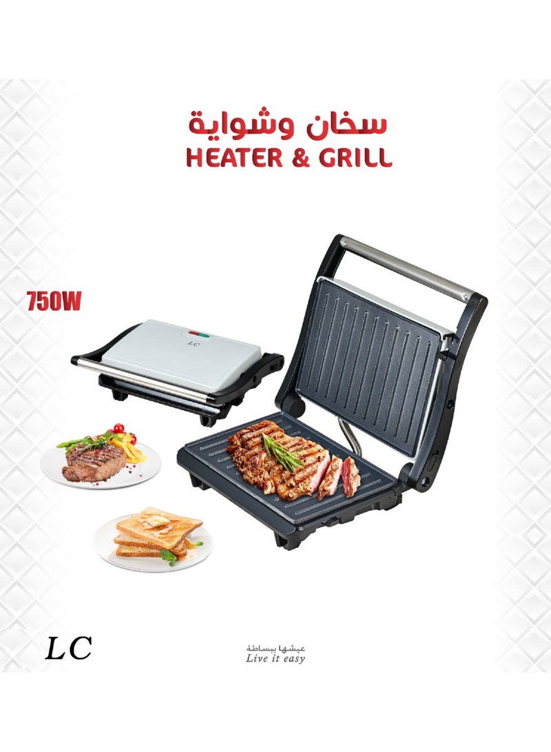 Portable Heater & Grill 750 W