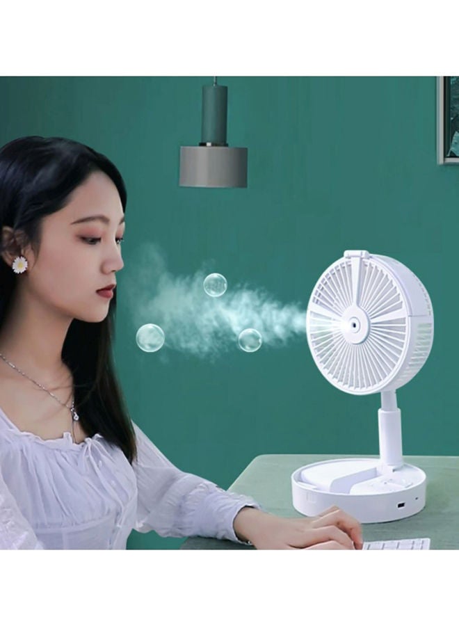 Multifunctional Humidifying USB Electric Fan PAA2402W White/Silver