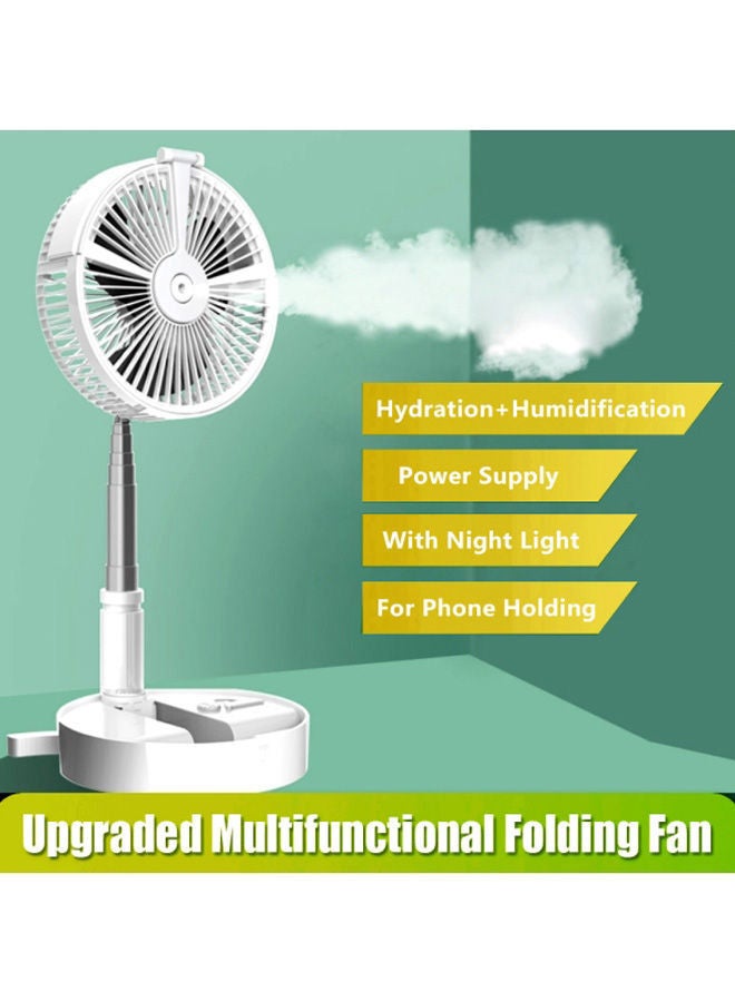 Multifunctional Humidifying USB Electric Fan PAA2402W White/Silver
