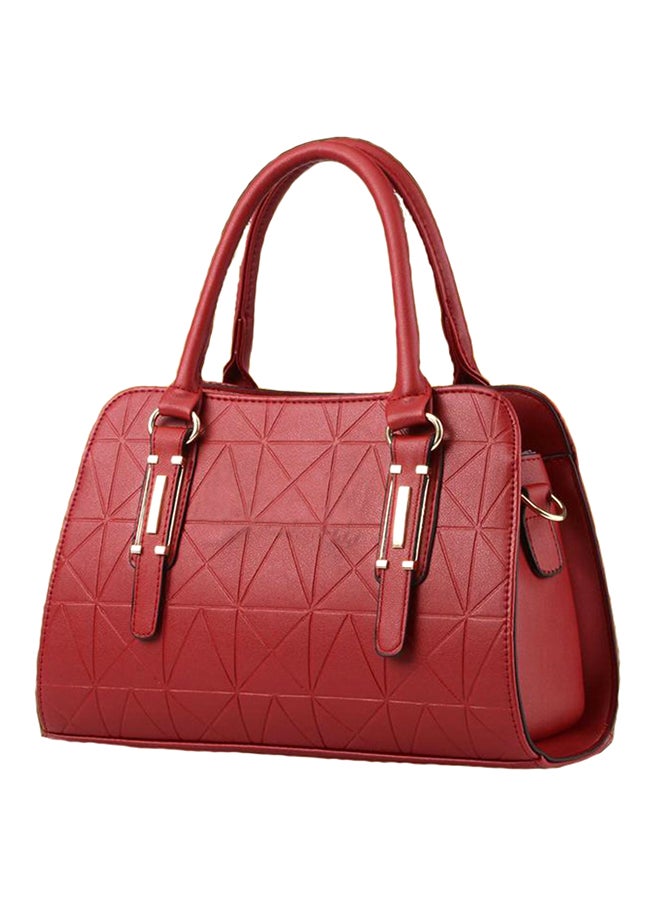 Pu Leather Shoulder Bag Red