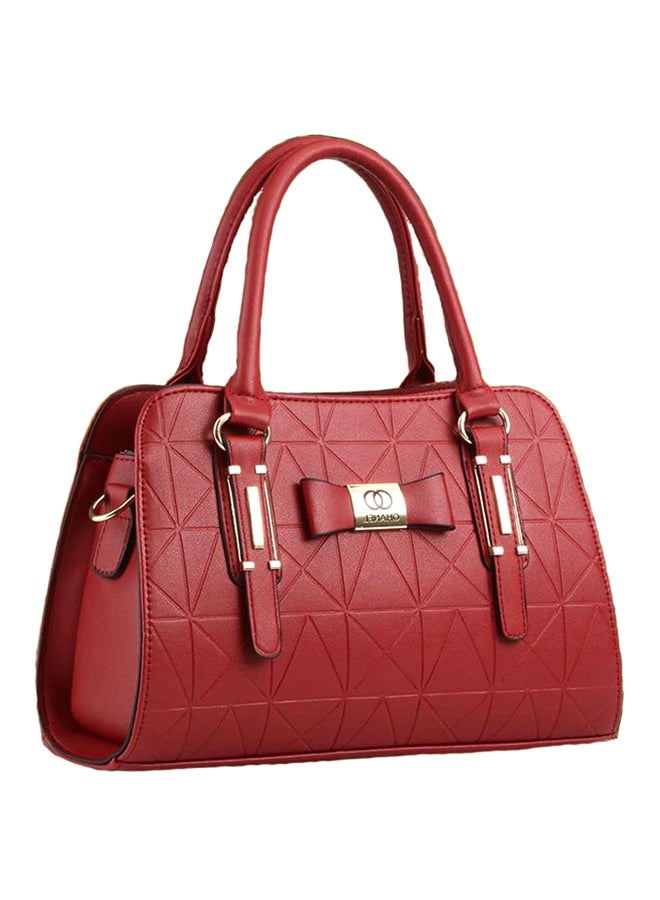 Pu Leather Shoulder Bag Red