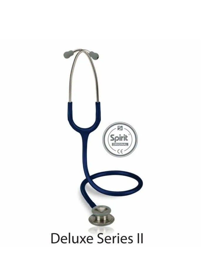 Deluxe Series Adult Dual Head Stethoscope,  Advanced Rapid Conversion Type  NAVY BLUE