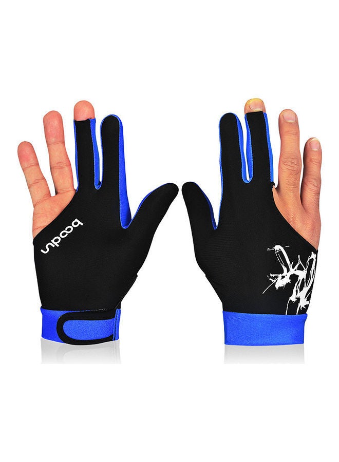 1-Pair Of Three Finger Billiard Glove