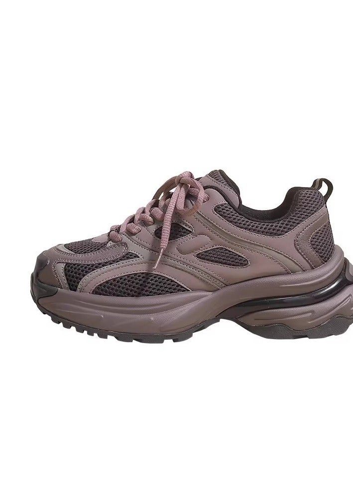 Summer Lightweight And Thick Soled Dad Shoes, Casual And Versatile Running Women's Shoes