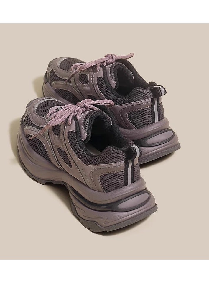 Summer Women's Lightweight Thick Bottom Dad's Versatile Running Shoes