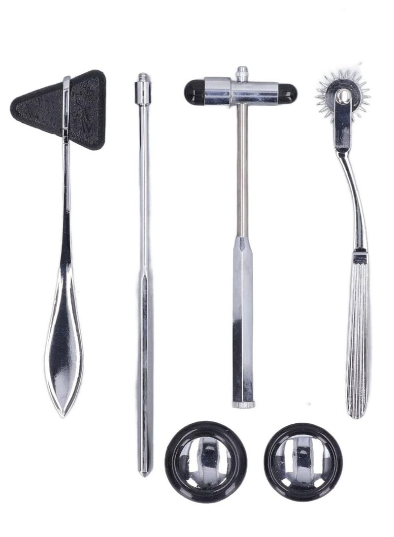 5PCS Multifunctional Neurological Hammer Set with Ergonomic Handle, Stainless Steel