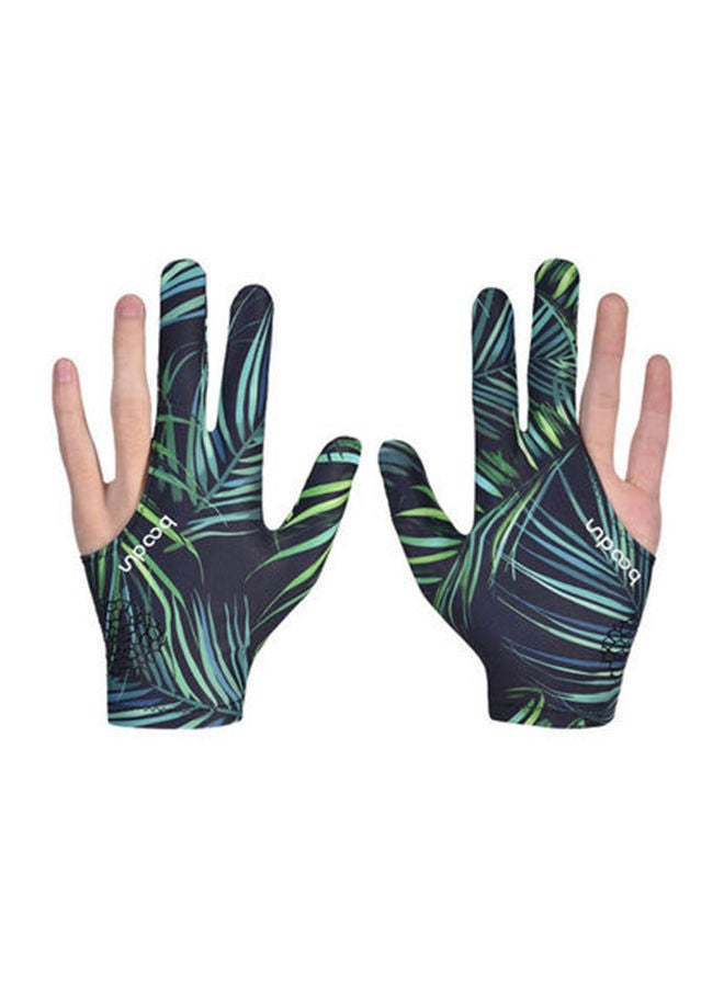 Anti-Skid 3 Finger Elastic Cue Billiard Glove 13x3x10cm