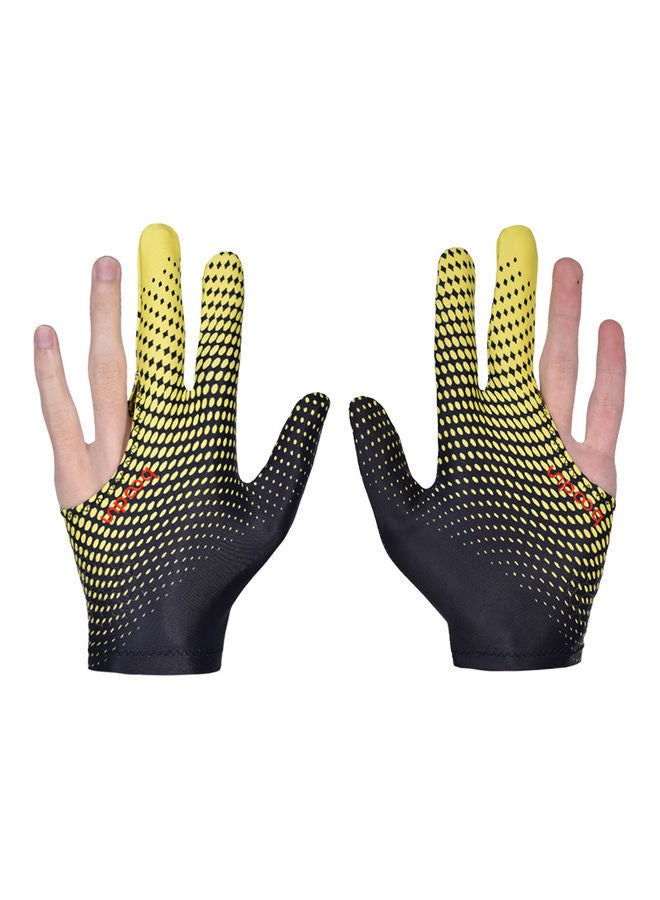 Anti-Skid 3 Finger Elastic Cue Billiard Glove 13x3x10cm