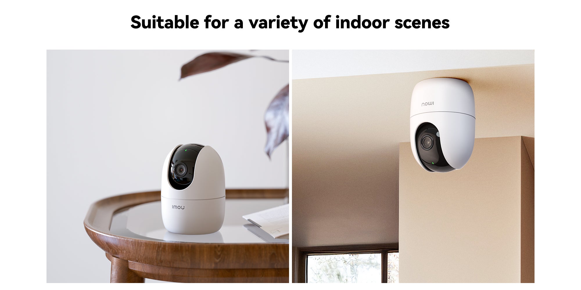 Ranger 2 Indoor WiFi 2K Live Cam, 8x Digital Zoom, Motorized Pan and Tilt with 360° Coverage View, Accurate Human and Pet Detection, Smart Night Vision (Up to 10m), Privacy Mode, Smart Tracking, Two-Way Talk, MicroSD Slot (up to 256 GB)