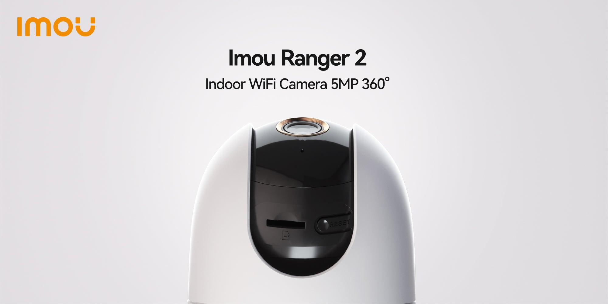 Ranger 2 Indoor WiFi 5MP QHD Live Cam, 8x Digital Zoom, Motorized Pan and Tilt with 360° Coverage View, Accurate Human and Pet Detection, Smart Night Vision (Up to 10m), Privacy Mode, Smart Tracking, Two-Way Talk, MicroSD Slot (up to 256 GB)