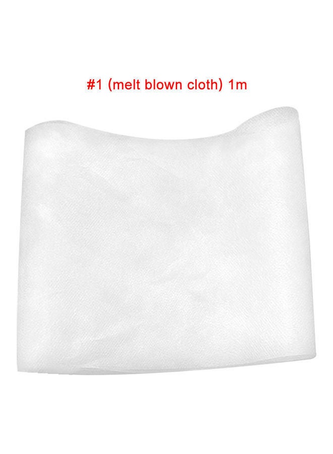 Non-Woven Fabric Melt-Blown DIY Close Skin Cloth Mask White 5 x 2cm