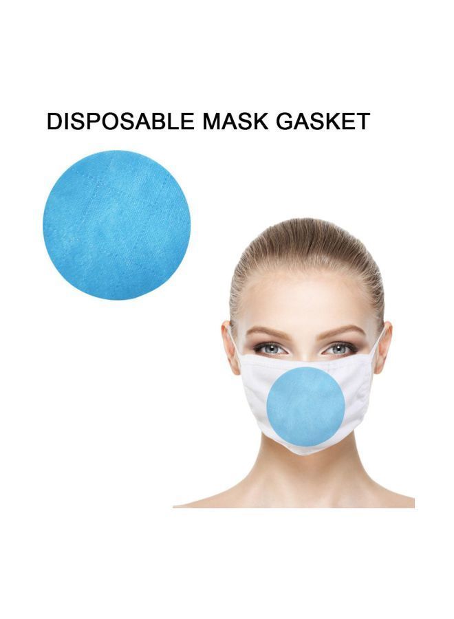 10-Piece Disposable Mask Gasket Blue 11x11centimeter