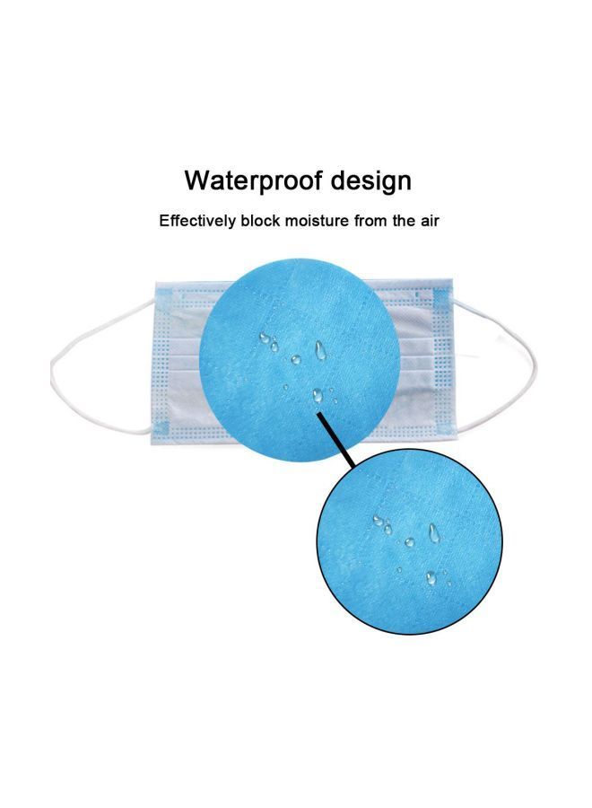 10-Piece Disposable Mask Gasket Blue 11x11centimeter