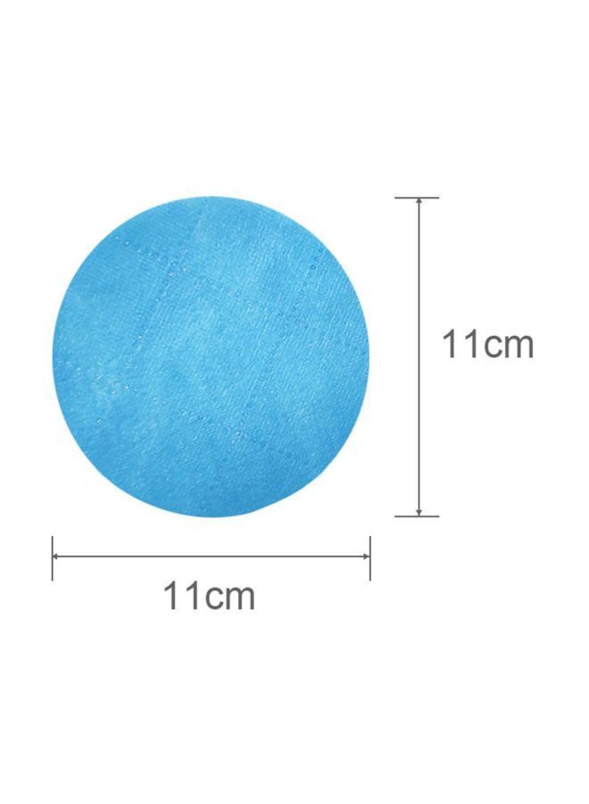 10-Piece Disposable Mask Gasket Blue 11x11centimeter