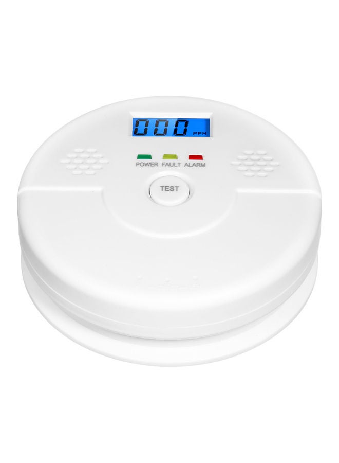 Carbon Monoxide and Alarm Sensor CO Detector White