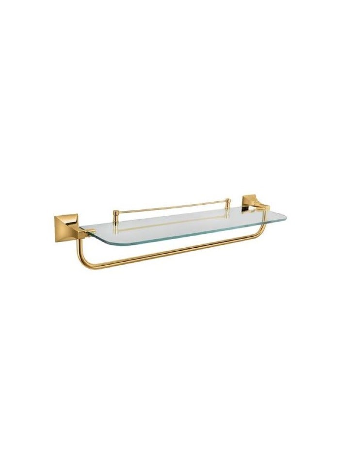 GIZA GLASS TOWEL RACK BRUSHED GOLD