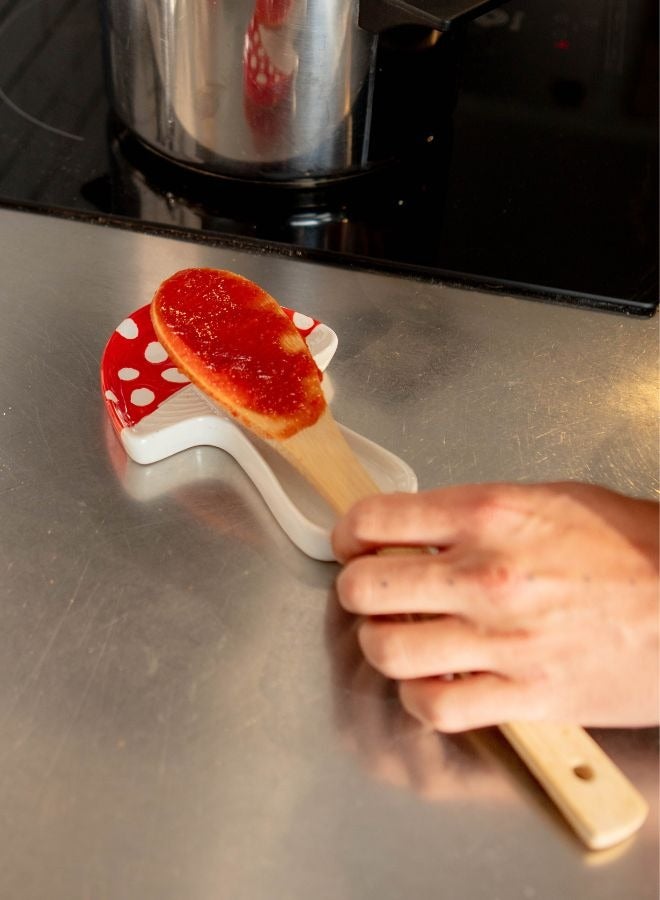 Spoon holder | Amanita Spoon Rest | Kitchen Tools | Utensil rest | Kitchen Accessory