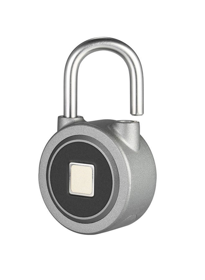 Rechargeable Smart Fingerprint Lock Grey/Black