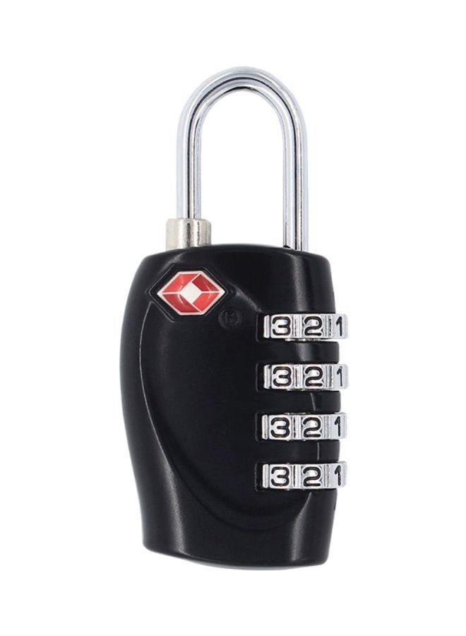 4-Digit Travel Luggage Combination Lock Black/Silver