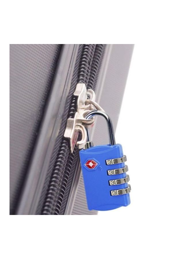 4-Digit Travel Luggage Combination Lock Blue
