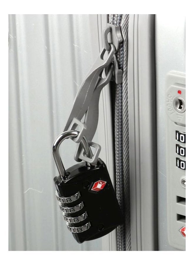 4-Digit Travel Luggage Combination Lock Black/Silver