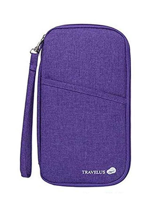 Multifunction Travel Passport Holder Violet