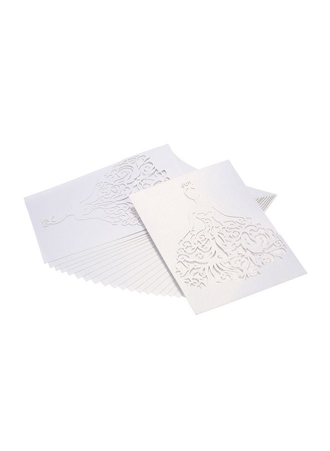 20-Piece Wedding Invitation Card