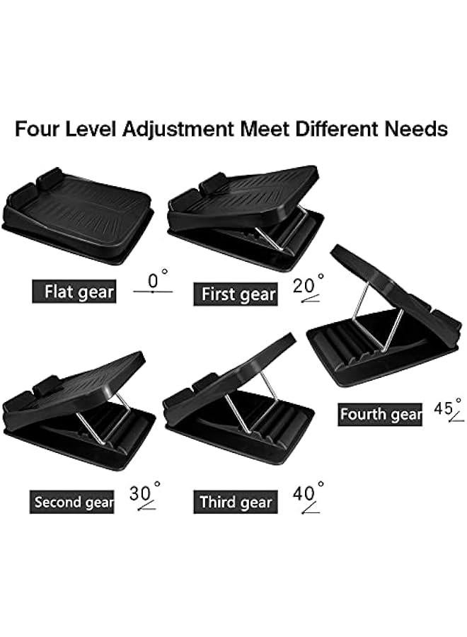 Slant Board Calf Stretcher Adjustable 4 Level Anti Slip Design Incline Board Leg Foot Balancing Fitness Pedal Wedge Stretch for Heel, Hamstring, Achilles, Leg Calves