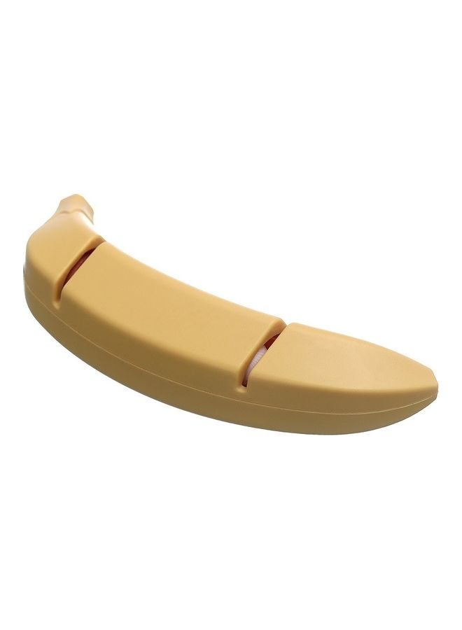 3-Piece Banana Shaped Two-Stage Kitchen Sharpener Yellow