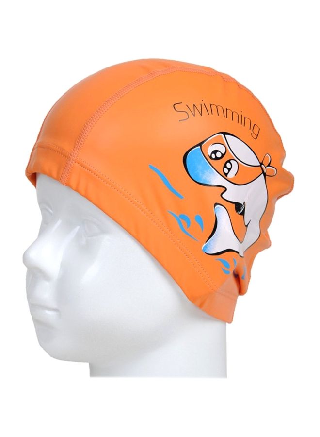 Dolphin Printed Swimming Cap 8x4.7x0.3inch