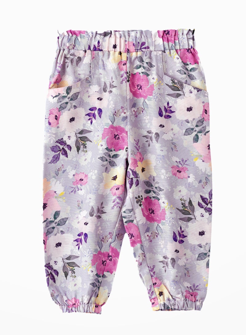 Boho Vibes for Little Adventurers: Girls' Viscose Woven Harem Pants