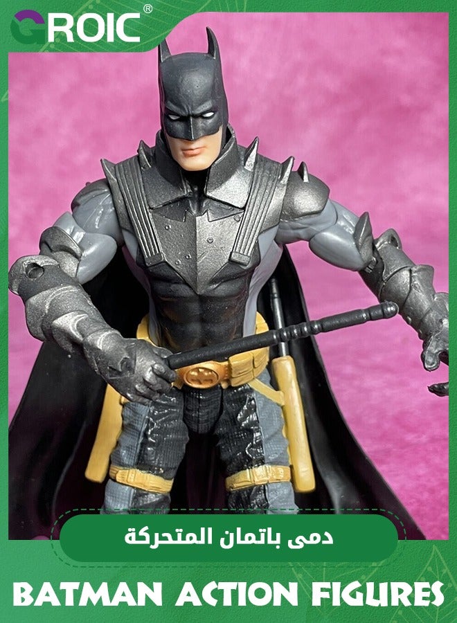 Epic Hero Batman, DC Multiverse Batman, 6.7-Inch Batman Action Figure with Movable Joint, Collectible Figures Toys, Bat Man Battle Standard Edition, Inspired by The Universe