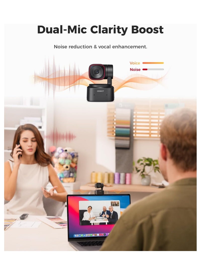 OBSBOT Tiny 2 Lite AI-Powered PTZ 4K Webcam