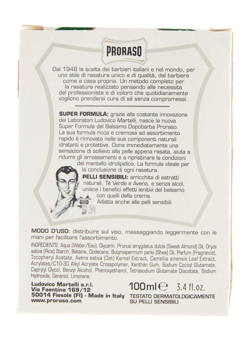 Proraso White Aftershave Conditioner for Sensitive Skin