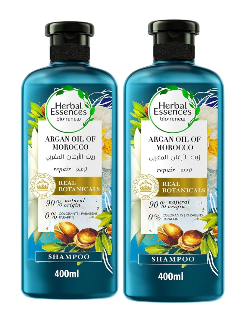 Herbal Essences Renew Shampoo with Moroccan Argan Oil 400 ml X2