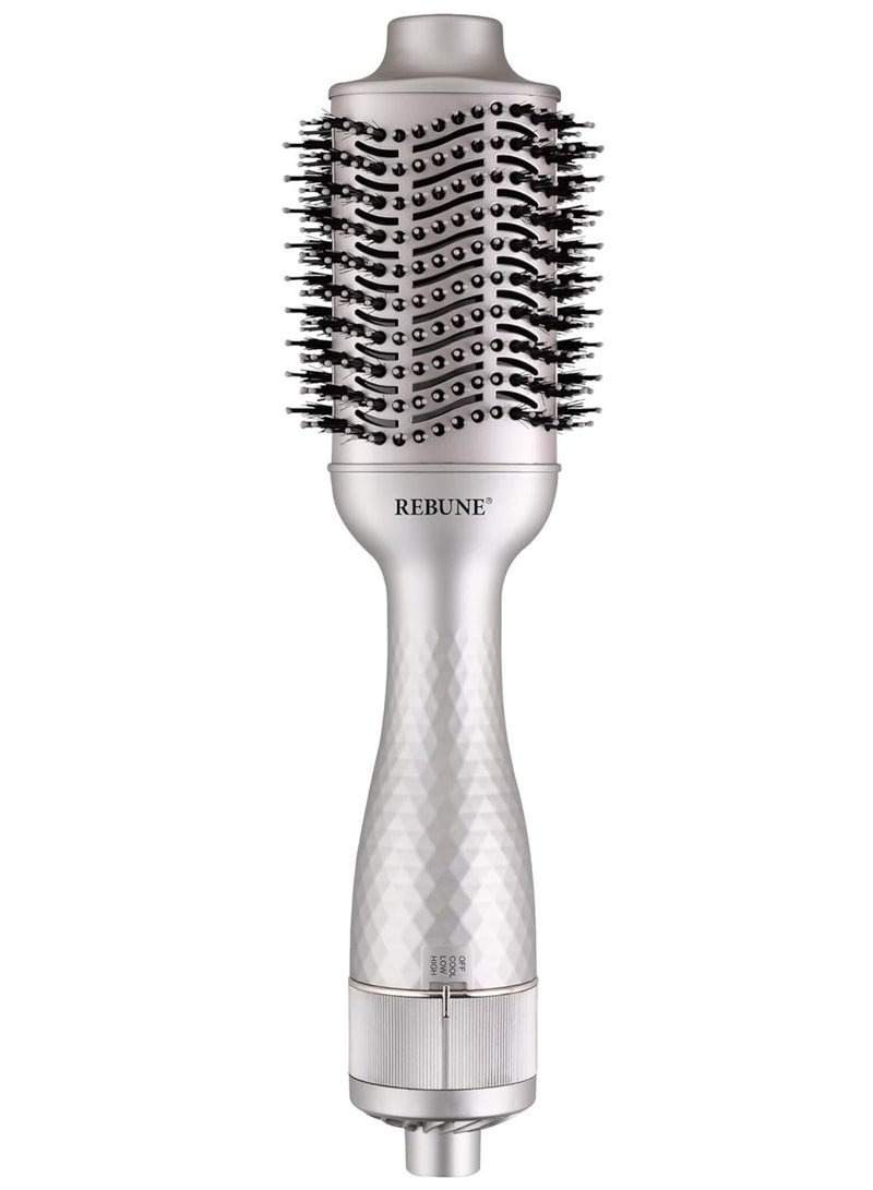 RE-2126A Hair Styler 1300 Watts Auto Shut Off When Overheating Tangle-Free Tufted Bristles Tapered Heads With Three Control Cold Hot Air Styler