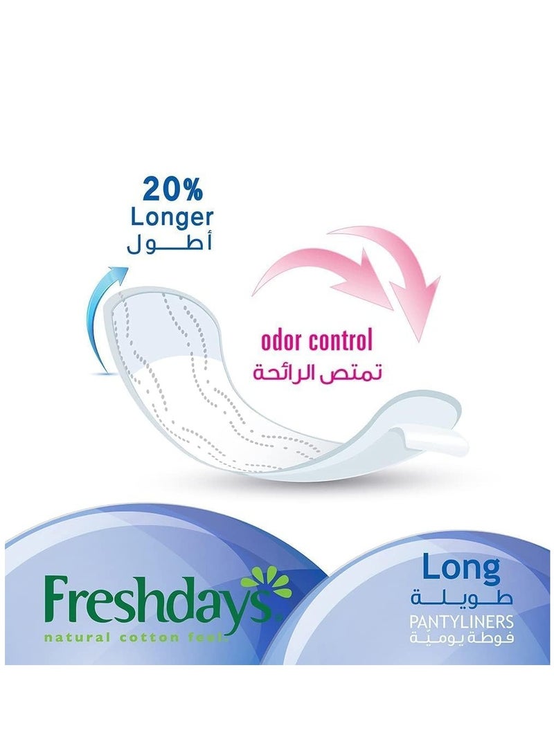 Pantyliners Long 72 Pads White