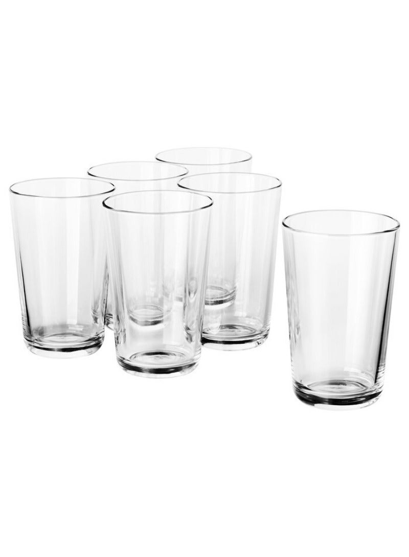 Glass, clear glass, 45 cl Pack of 6