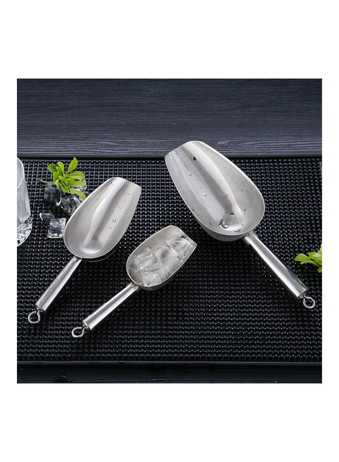 Stainless Steel Ice Cube Scoop Shovel Silver 20*4*7cm