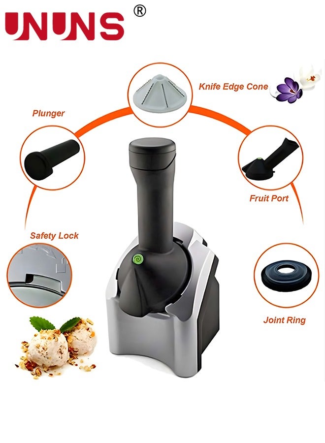 Ice Cream Maker,Electric Fruit Sorbet Machine Maker,For Ice Cream,Desserts,Gelato Smoothie