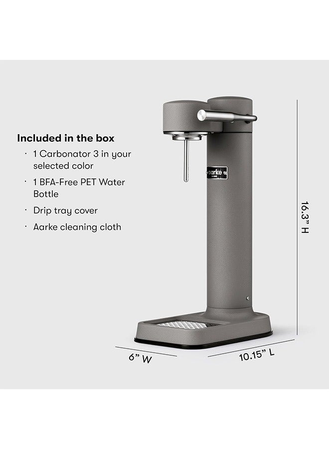 Aarke Carbonator III - Premium Sparkling Water Maker – Matte Grey