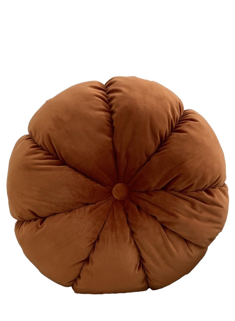 Soft Pumpkin-Shaped Window Cushion – Handmade Chair & Sofa Pillow for Office, Staff, and Student Comfort (45 x 45 cm) – Cozy Decorative Cushion for Window Seat, Relaxation Pillow for Office Chair, Study Room, and Home Décor – Comfortable Support Pillow for Sitting, Plush Throw Pillow for Couch