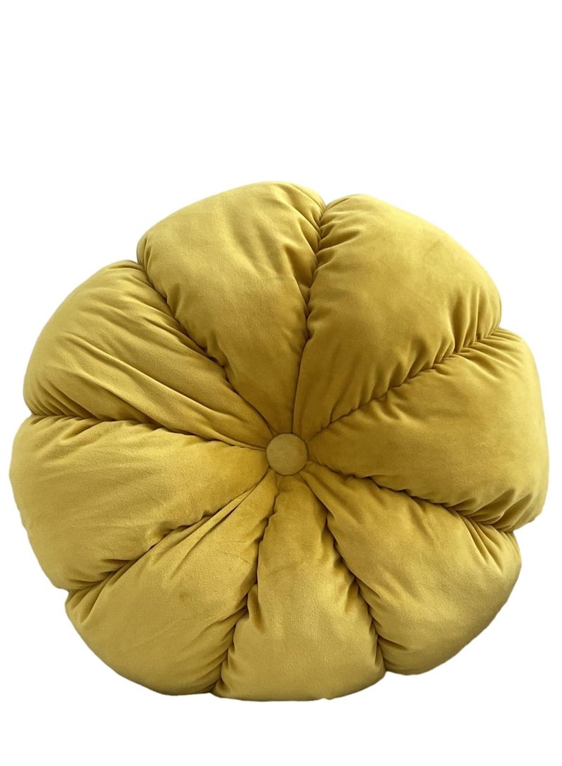 Soft Pumpkin-Shaped Window Cushion – Handmade Chair & Sofa Pillow for Office, Staff, and Student Comfort (45 x 45 cm) – Cozy Decorative Cushion for Window Seat, Relaxation Pillow for Office Chair, Study Room, and Home Décor – Comfortable Support Pillow for Sitting, Plush Throw Pillow for Couch