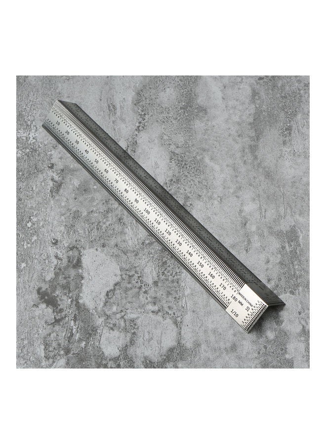 Stainless Steel Marking Line T-Shaped Ruler Silver