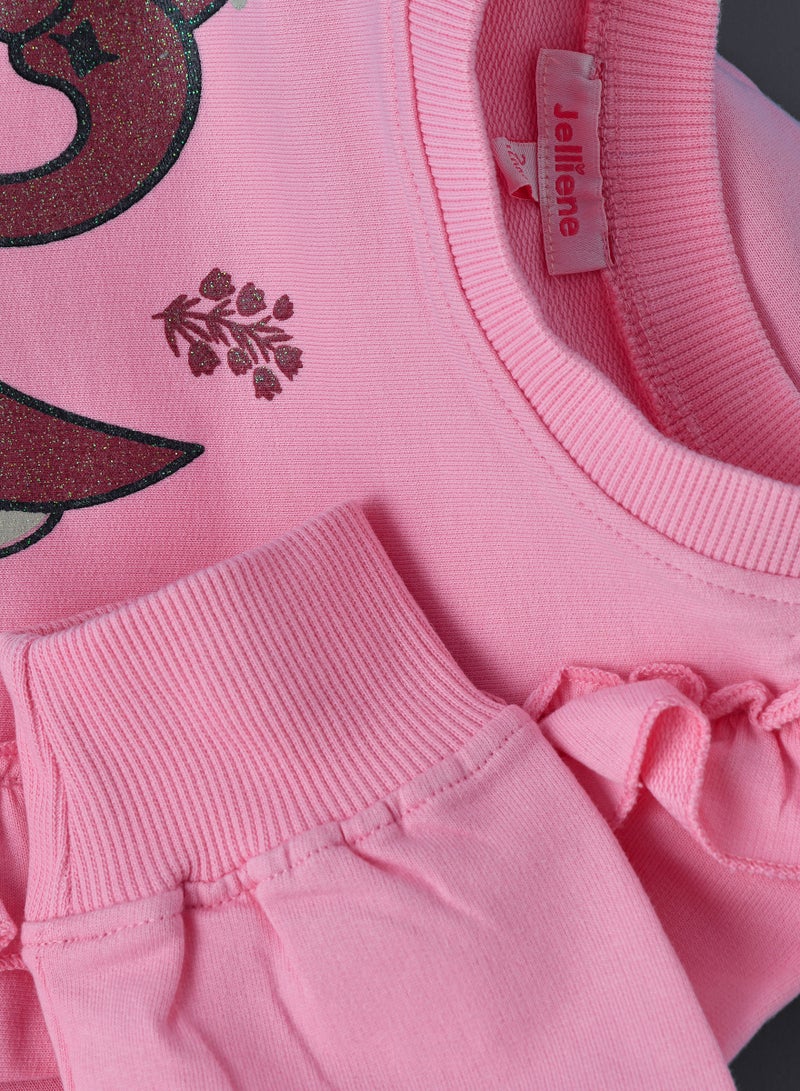 Cozy Comfort for Your Little Adventurer: Girls' Cotton Sweat Top