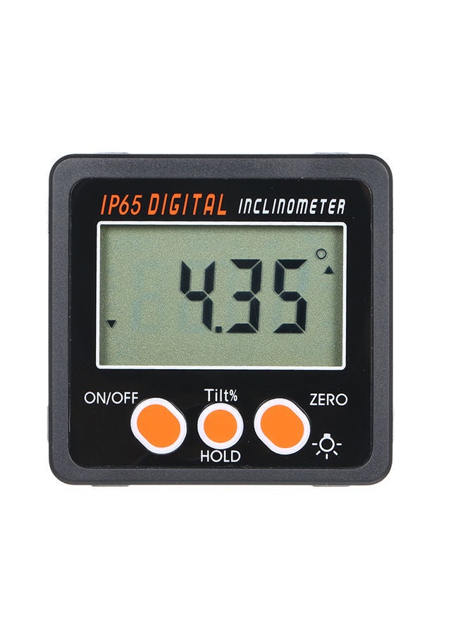 Multi-Functional Digital Inclinometer Electronic Protractor Black 8.00X3.50X6.50centimeter