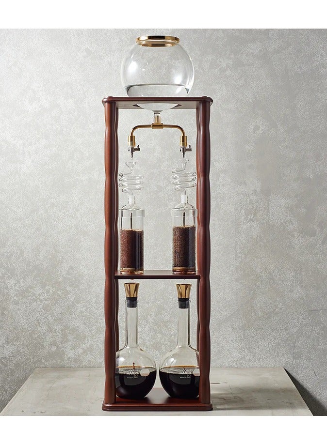 Wooden Cold Brew Drip Coffee Maker Tower, 20 Cups