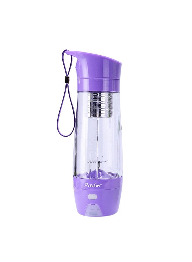 Mini Juicer Cup 430ml Fruit Juice Mixer Travel Blender with Stainless Steel 2-Blades USB Rechargeable